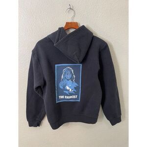 VTG Y2K THE EXORCIST Linda Blair as Regan Full-Zip Black Hoodie w/Pockets Size M